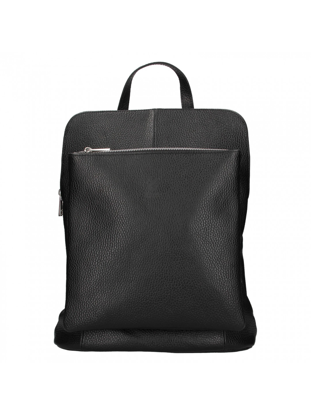 Dámská kožená batůžko-kabelka Italia Ella – černá